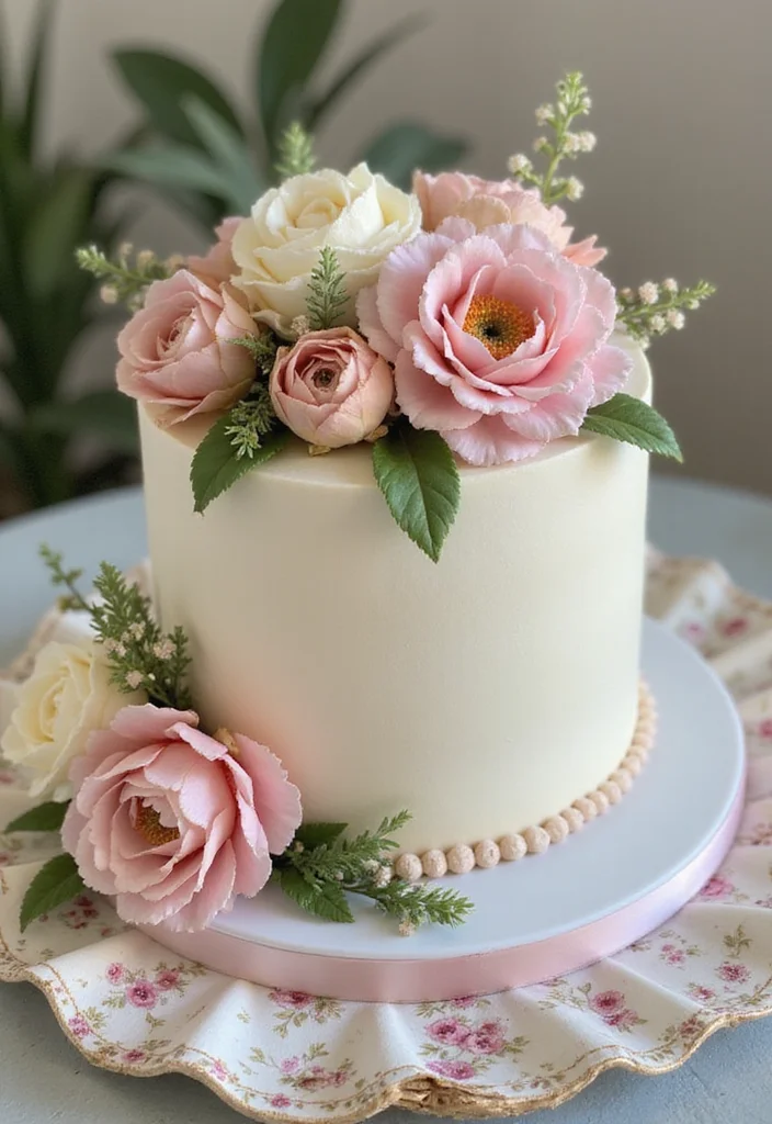 15 Creative Pregnancy Cake Ideas You'll Want to Try (Even If You're Not Pregnant!) - 8. Sweet Pea Cake