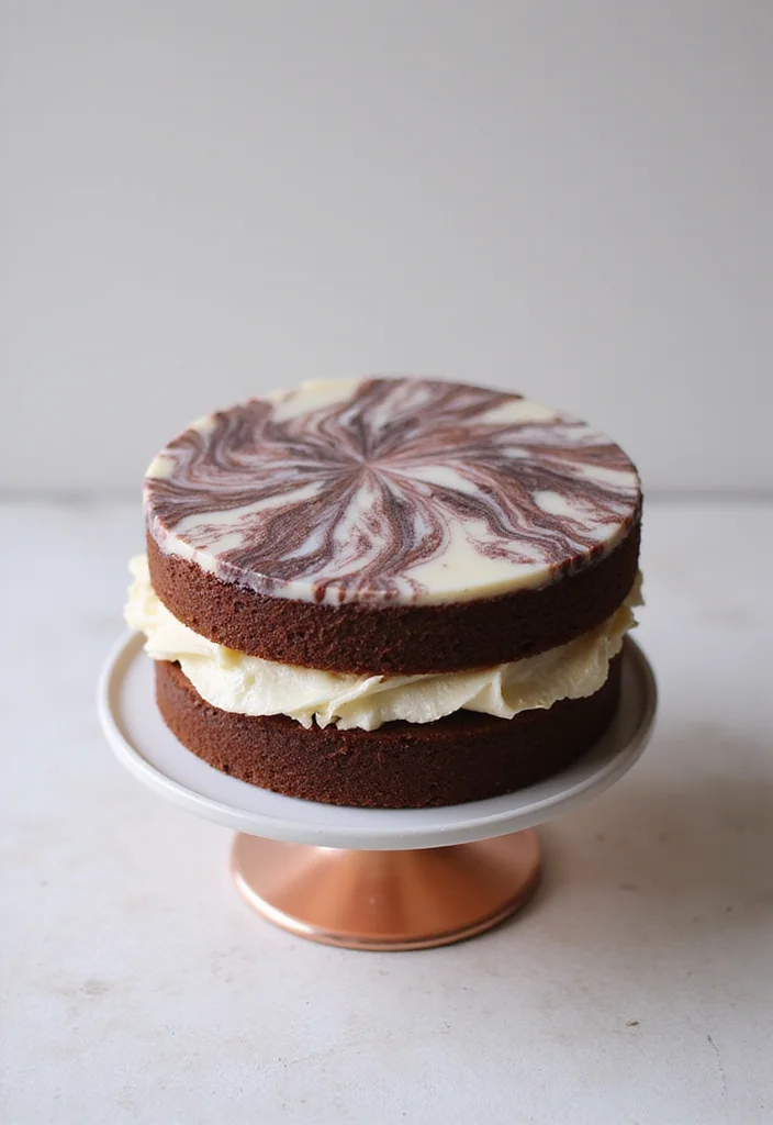 15 Dreamy Rose Gold Cakes for Your Next Celebration (Wait Until You See #5!) - 11. Rose Gold and Marble Cake