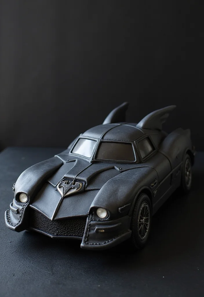 15 Epic Batman Cake Ideas That Will Steal the Show at Any Party! - 7. Batmobile Cake