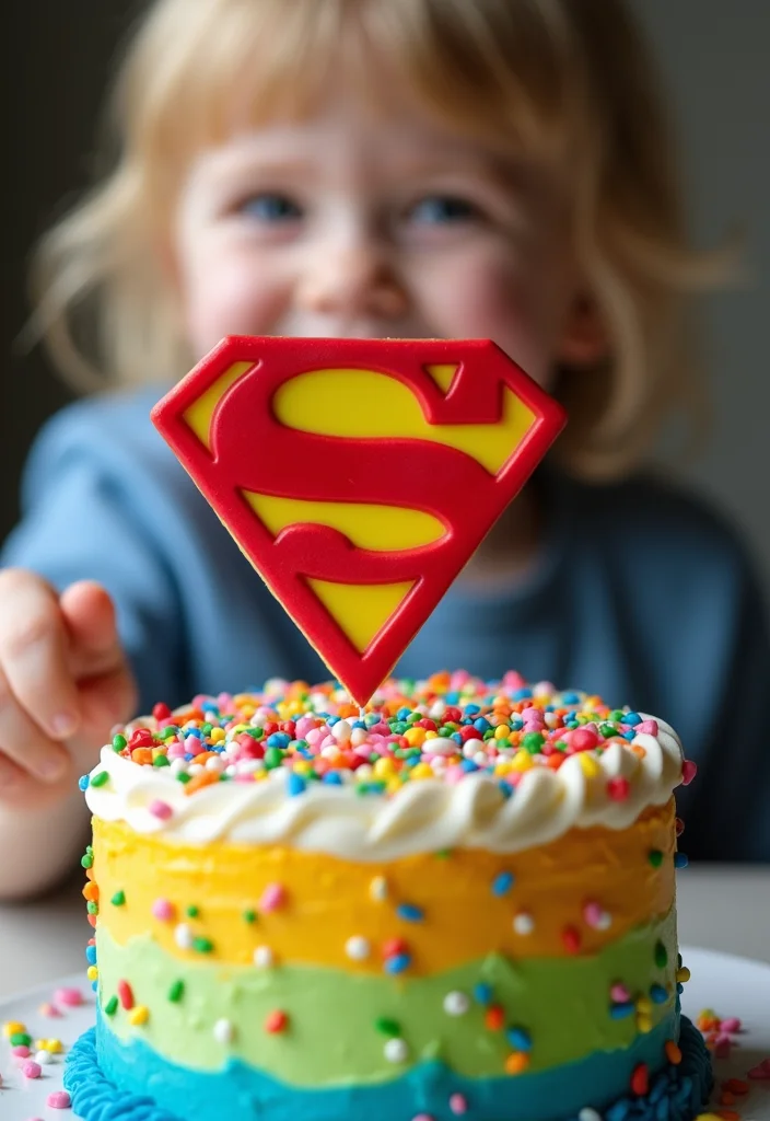15 Simple Boy Cake Ideas That'll Blow Your Mind (And Your Budget!) - 1. Superhero Surprise
