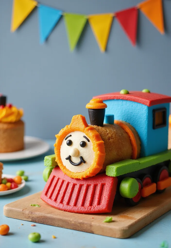 15 Simple Boy Cake Ideas That'll Blow Your Mind (And Your Budget!) - 12. Train Engine Cake