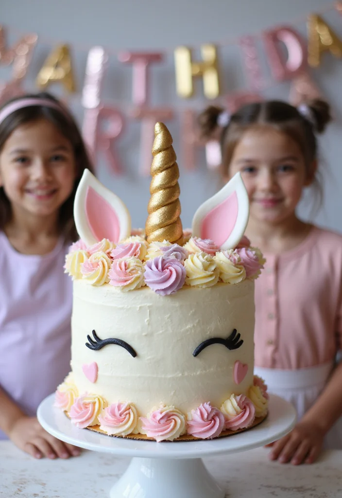 15 Simple Boy Cake Ideas That'll Blow Your Mind (And Your Budget!) - 14. Magical Unicorn Cake