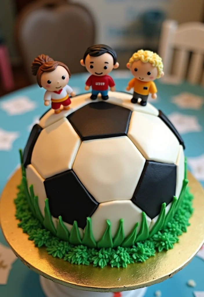 15 Simple Boy Cake Ideas That'll Blow Your Mind (And Your Budget!) - 3. Sports Star Cake