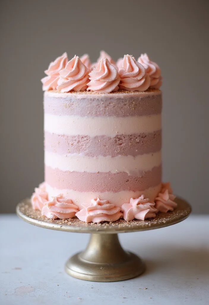 15 Stunning Valentine Cake Designs That Will Melt Your Heart (Number 7 Is a Showstopper!) - 4. Pink Champagne Cake
