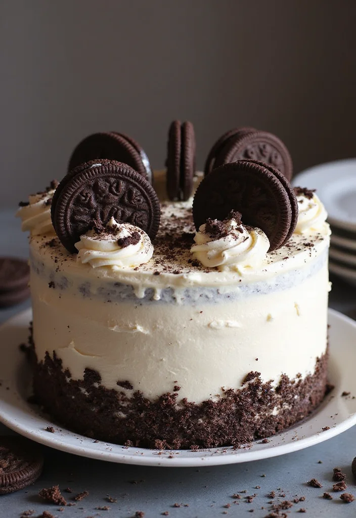 15 Stunning Valentine Cake Designs That Will Melt Your Heart (Number 7 Is a Showstopper!) - 5. Cookies and Cream Dream Cake