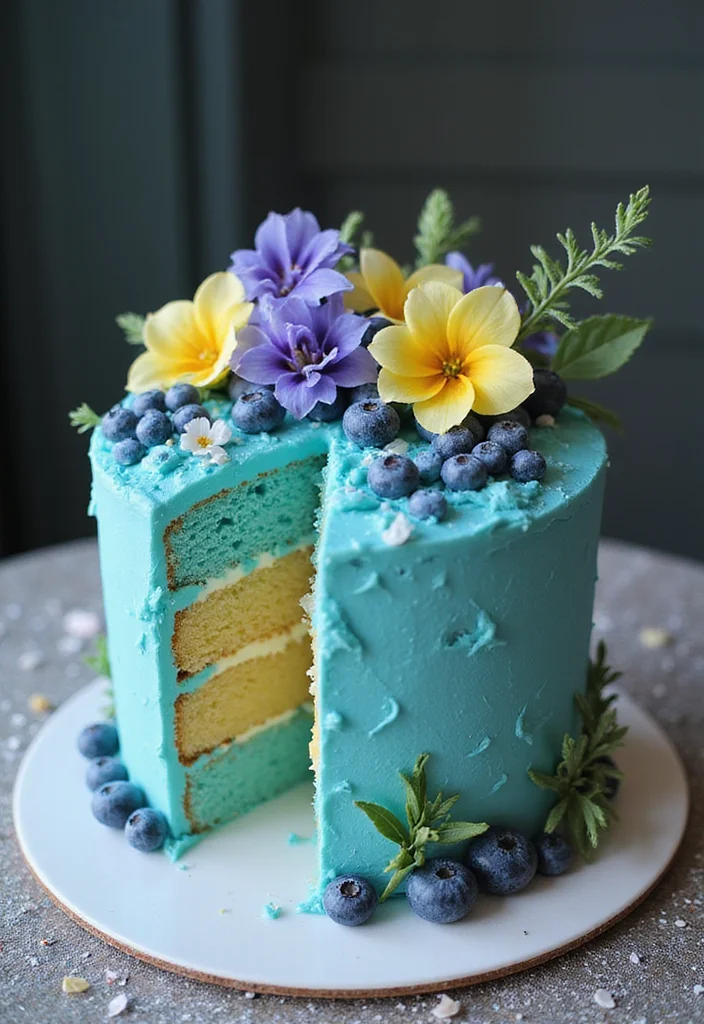 15 Under the Sea Ariel Cake Ideas That Are Simply Jaw-Dropping! - 15. Enchanted Lagoon Cake