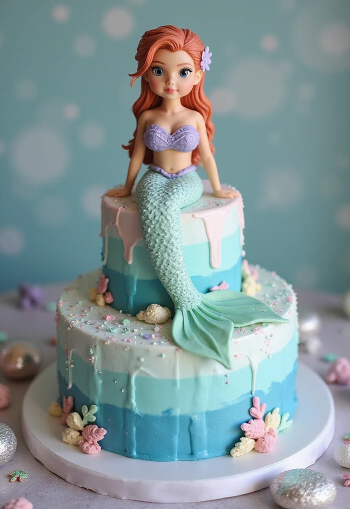 15 Under the Sea Ariel Cake Ideas That Are Simply Jaw-Dropping! - 2. Mermaid Tail Cake