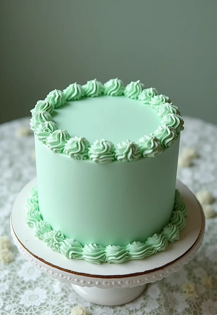 15 Under the Sea Ariel Cake Ideas That Are Simply Jaw-Dropping! - 7. Seafoam Green Cake