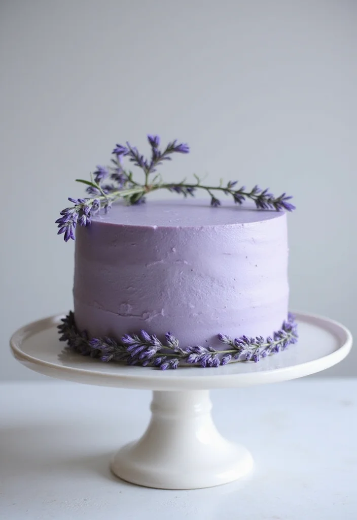 15 Unique Cakes for Men That Will Make Every Celebration Memorable! - 11. Lavender Earl Grey Cake