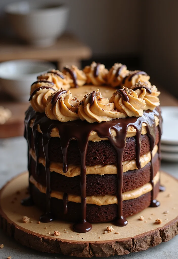 15 Unique Cakes for Men That Will Make Every Celebration Memorable! - 7. Chocolate Peanut Butter Cake