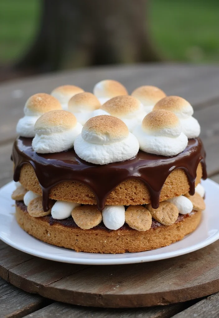 15 Unique Cakes for Men That Will Make Every Celebration Memorable! - 8. S’mores Cake