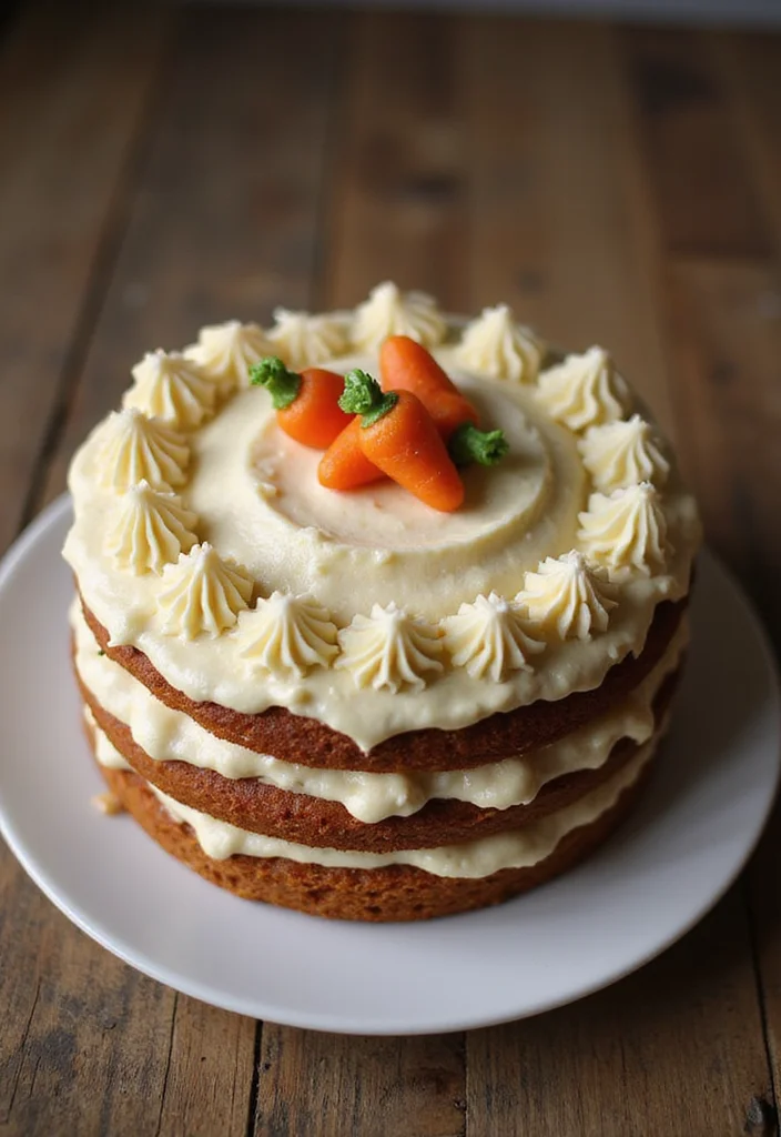 16 Custom Cake Ideas for Your Best Friend That Will Melt Her Heart! - 12. Carrot Cake with Cream Cheese Frosting