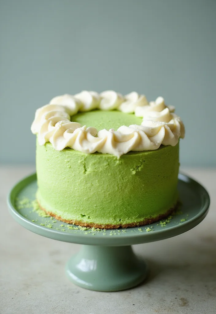 16 Custom Cake Ideas for Your Best Friend That Will Melt Her Heart! - 13. Matcha Green Tea Cake