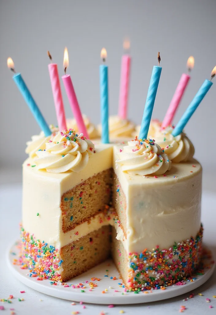 16 Custom Cake Ideas for Your Best Friend That Will Melt Her Heart! - 15. Funfetti Birthday Cake