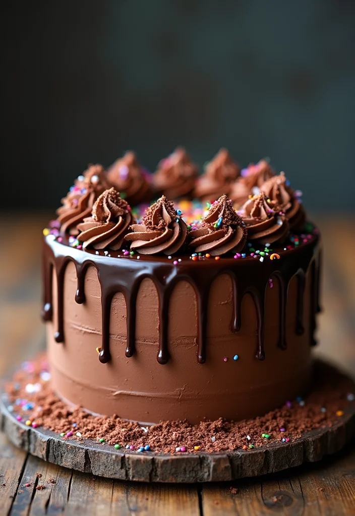16 Custom Cake Ideas for Your Best Friend That Will Melt Her Heart! - 2. Chocolate Drip Cake