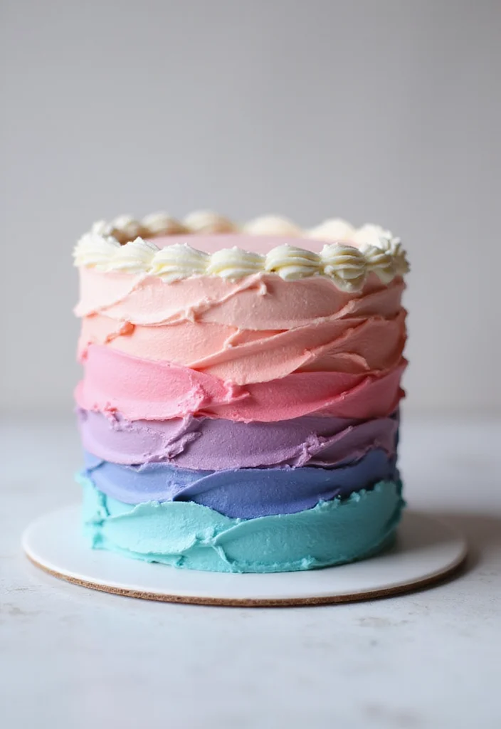 16 Custom Cake Ideas for Your Best Friend That Will Melt Her Heart! - 5. Ombre Buttercream Cake