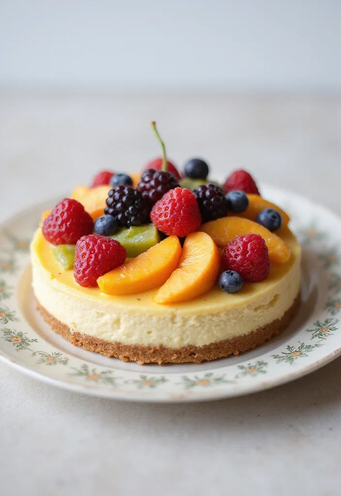 16 Custom Cake Ideas for Your Best Friend That Will Melt Her Heart! - 6. Fruit Topped Cheesecake