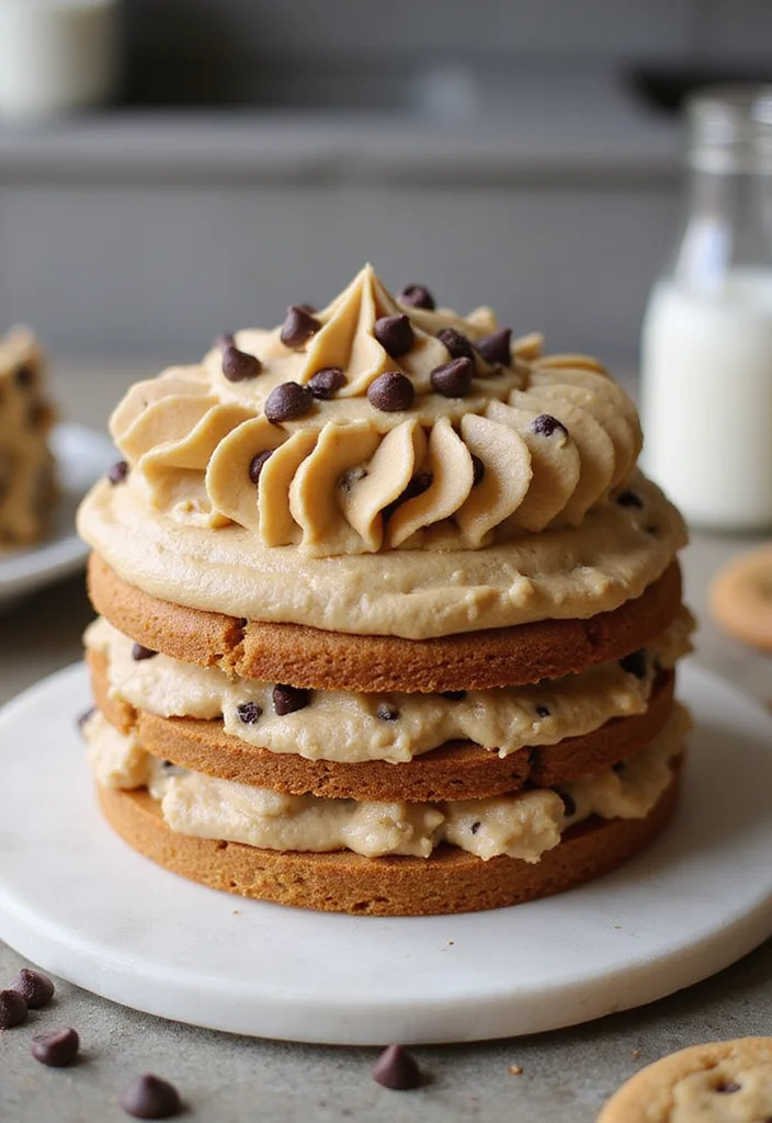 16 Custom Cake Ideas for Your Best Friend That Will Melt Her Heart! - 7. Cookie Dough Cake