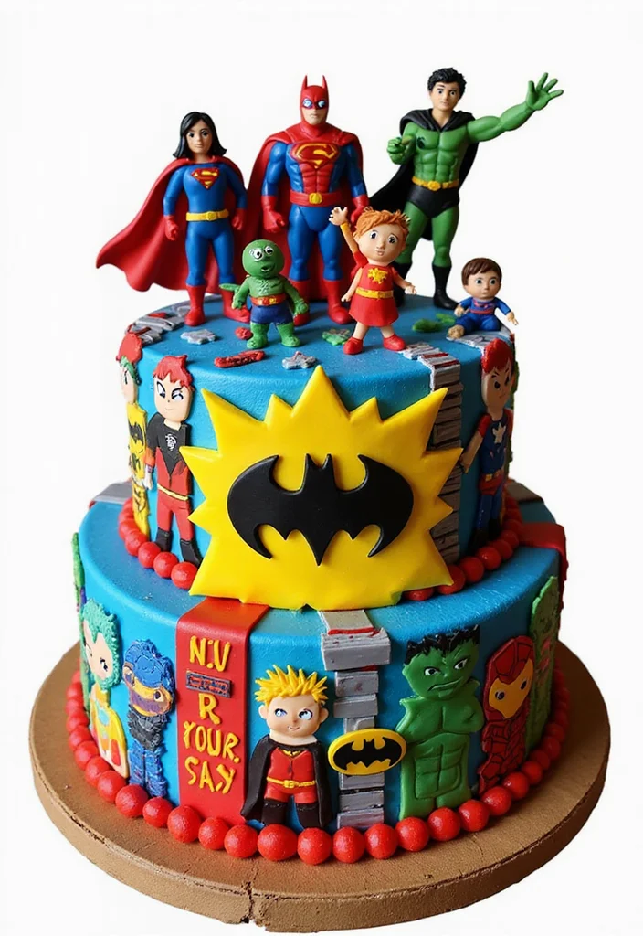 16 Personalized Birthday Cakes for Men That Reflect His Personality (Wait Until You See #3!) - 10. The Superhero Cake