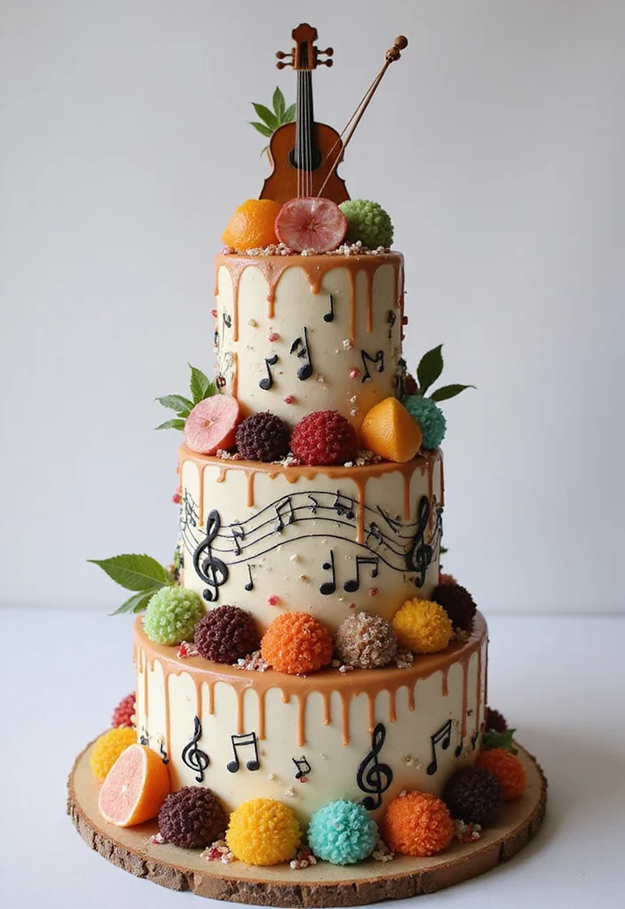 16 Personalized Birthday Cakes for Men That Reflect His Personality (Wait Until You See #3!) - 2. The Music Lover Cake