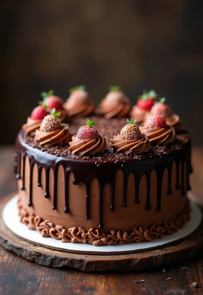 16 Personalized Birthday Cakes for Men That Reflect His Personality (Wait Until You See #3!) - 6. The Classic Chocolate Cake