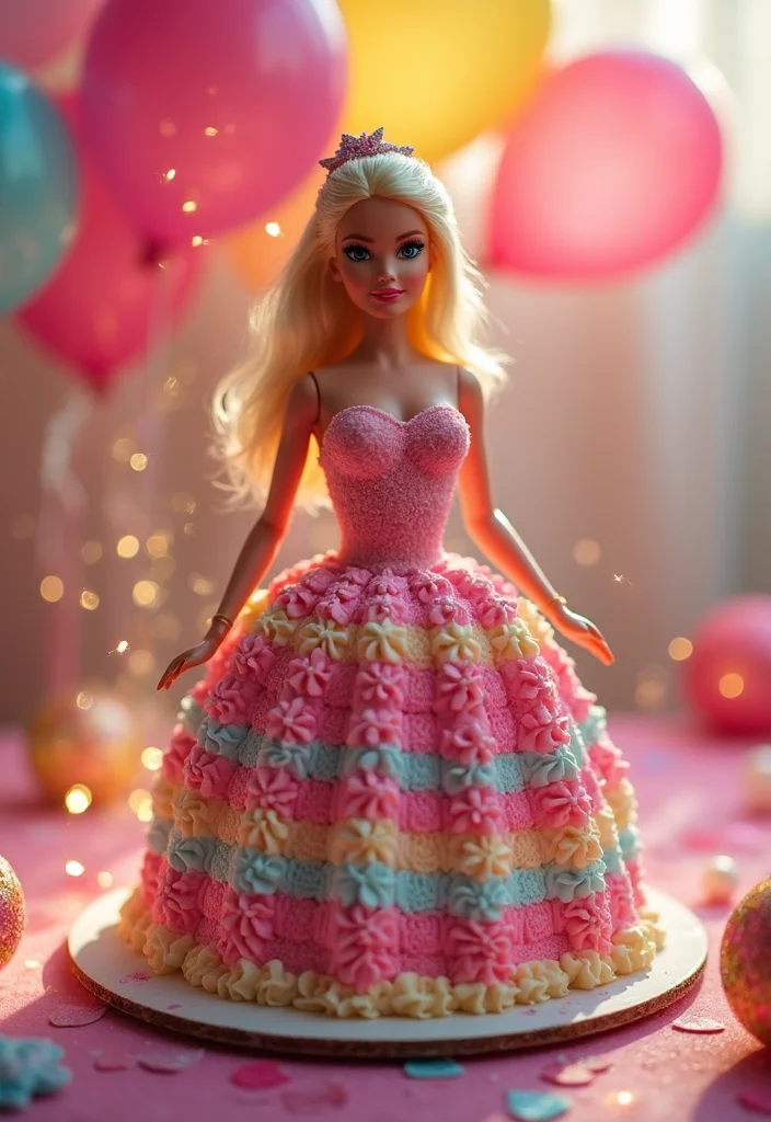 17 Creative Barbie Cake Ideas That Will Make Your Party Shine (Wait Until You See #9!) - 1. Classic Barbie Doll Cake