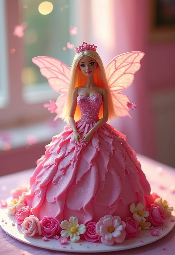 17 Creative Barbie Cake Ideas That Will Make Your Party Shine (Wait Until You See #9!) - 3. Barbie Fairy Cake