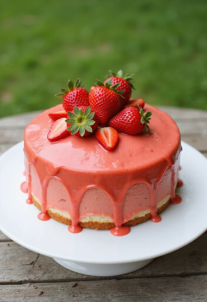 18 Unique Mexican Cake Ideas That Will Elevate Your Dessert Game! - 11. Strawberry Agua Fresca Cake