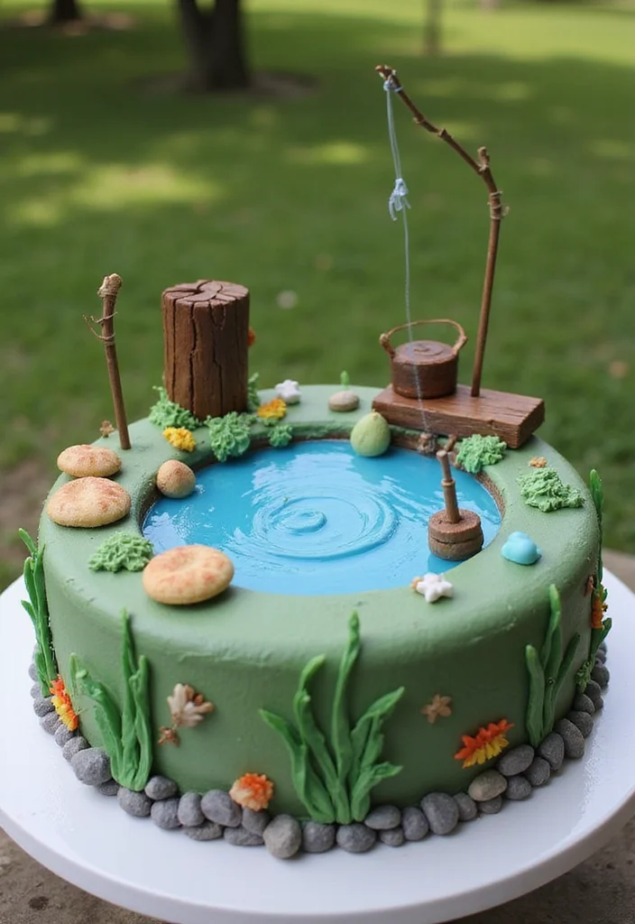 19 Groom Cake Ideas Every Groom Will Love (Especially #5!) - 10. Fishing-Themed Cake
