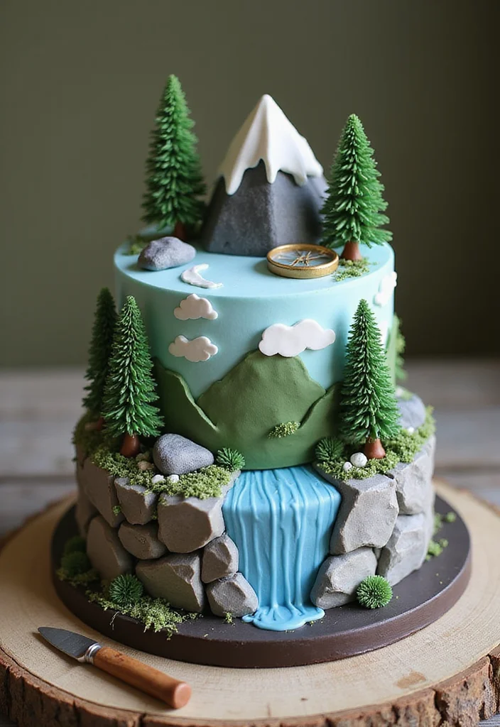 19 Groom Cake Ideas Every Groom Will Love (Especially #5!) - 5. Adventure-Themed Cake