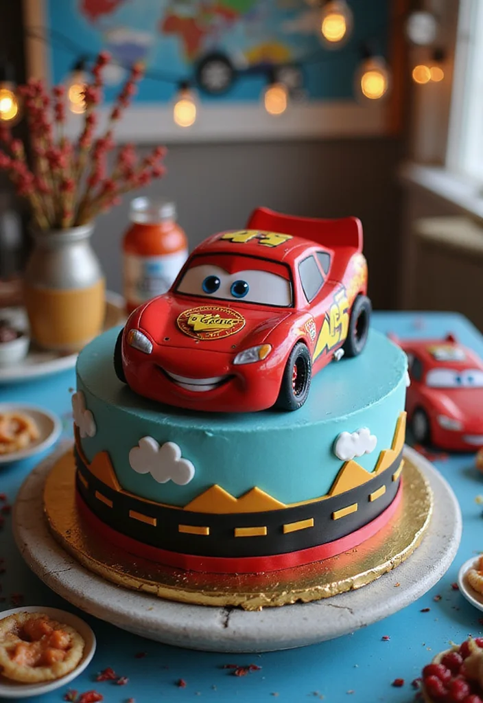 19 Groom Cake Ideas Every Groom Will Love (Especially #5!) - 6. Car Racing Cake