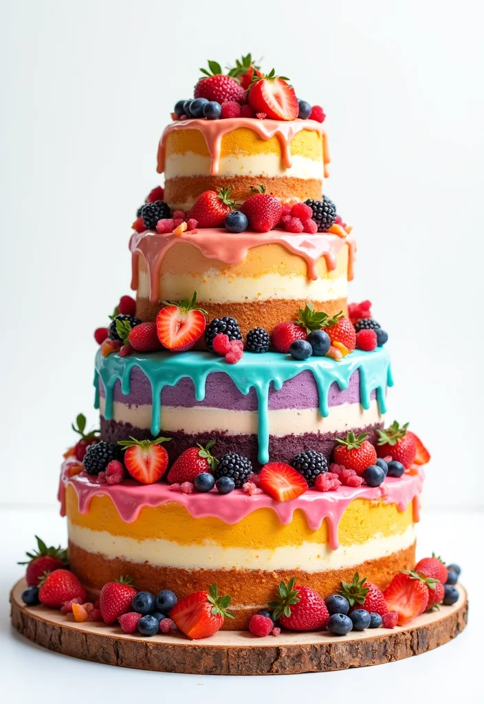 19 Top Modern Wedding Cake Ideas That Will Make Your Celebration Stand Out (Don't Miss #8!) - 13. Flavor Explosion