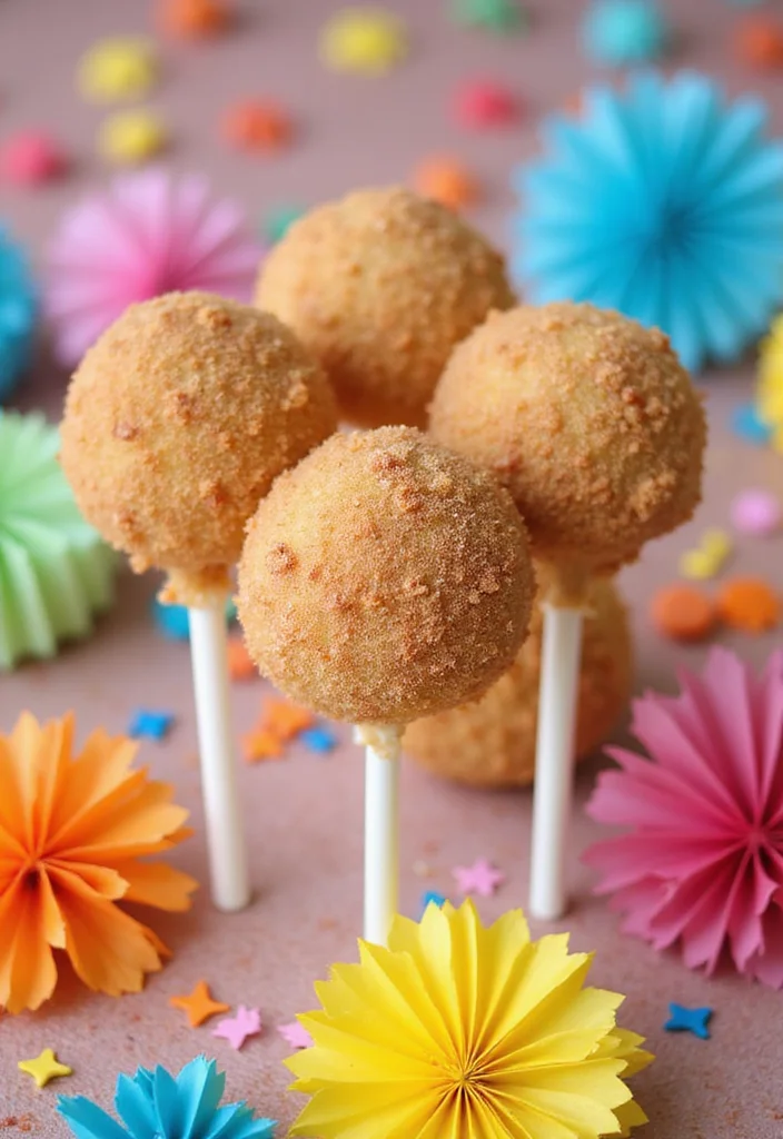 20 Irresistible Cake Pop Ideas That Will Make You the Star of Every Party! - 15. Churro Cake Pops