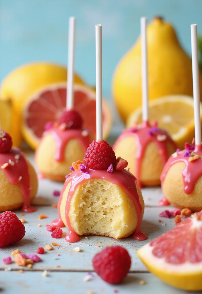 20 Irresistible Cake Pop Ideas That Will Make You the Star of Every Party! - 18. Raspberry Lemonade Cake Pops
