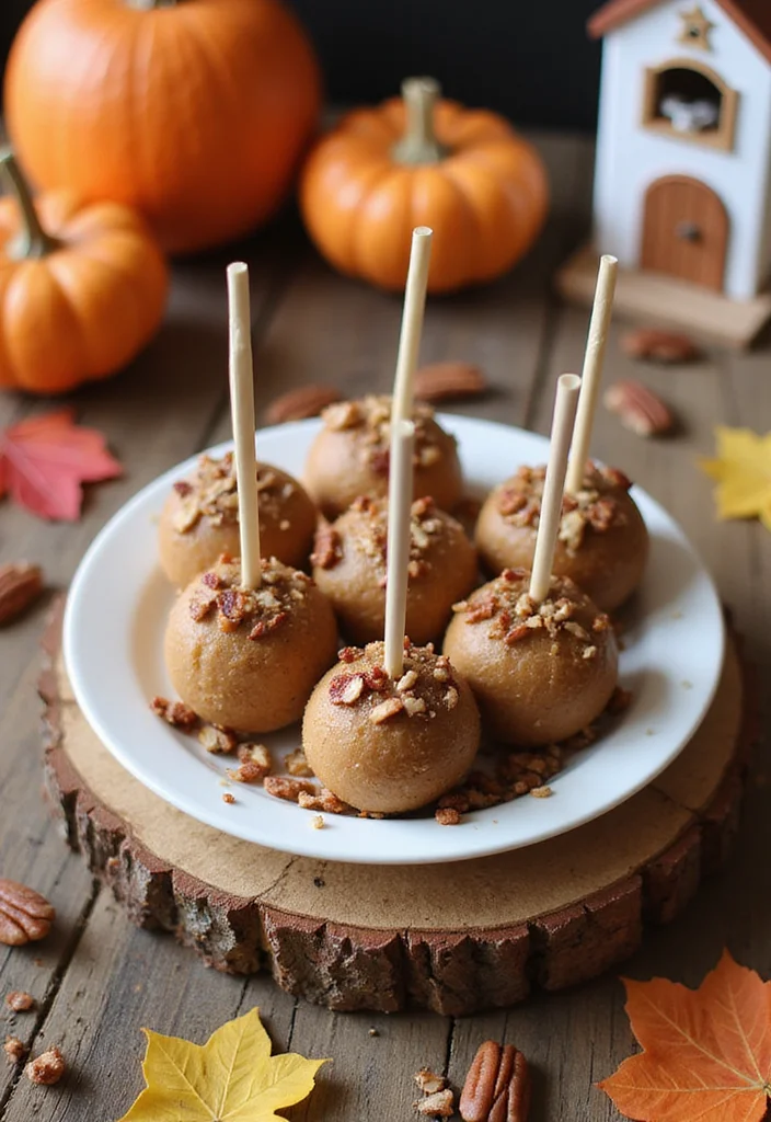 20 Irresistible Cake Pop Ideas That Will Make You the Star of Every Party! - 19. Maple Pecan Cake Pops