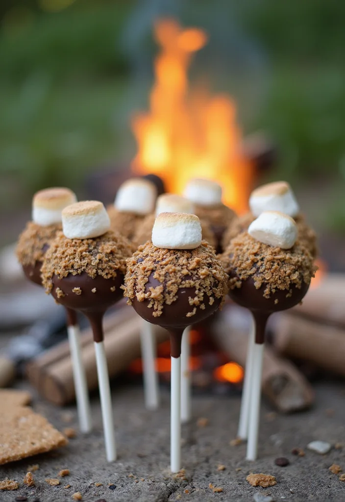 20 Irresistible Cake Pop Ideas That Will Make You the Star of Every Party! - 4. S'mores Cake Pops