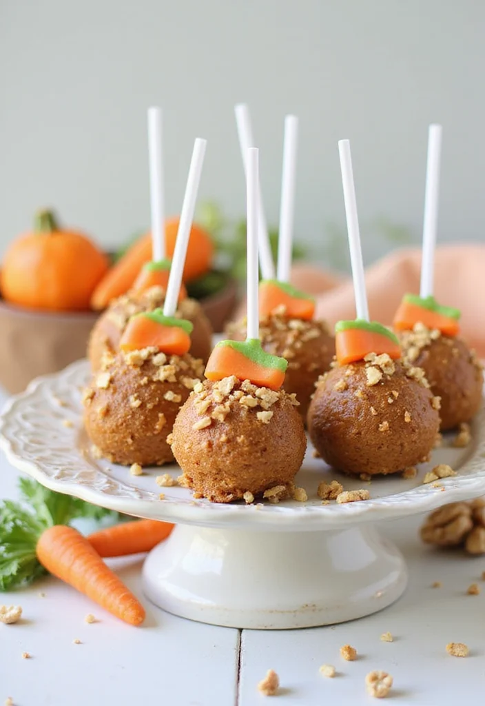 20 Irresistible Cake Pop Ideas That Will Make You the Star of Every Party! - 8. Carrot Cake Pops