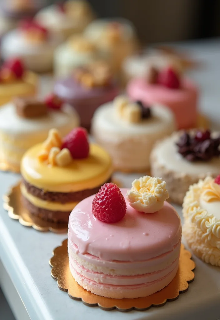 21 Colorful Bride Cake Ideas That Will Make Your Wedding Pop! - 13. Mini Layer Cakes