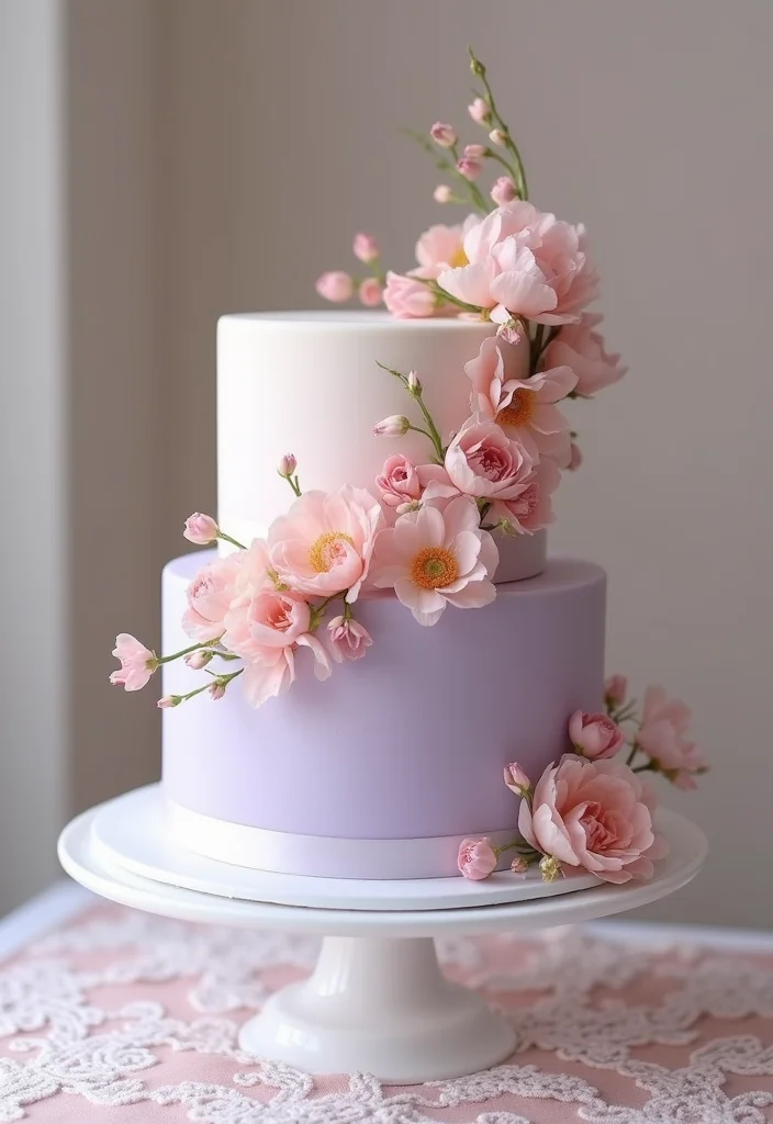 21 Colorful Bride Cake Ideas That Will Make Your Wedding Pop! - 8. Pastel Dream