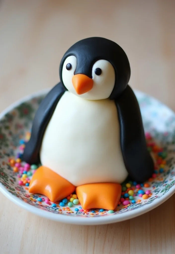21 Step-by-Step Penguin Cake Ideas That Even Beginners Can Master! - 1. Classic Penguin Cake