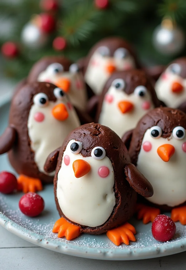 21 Step-by-Step Penguin Cake Ideas That Even Beginners Can Master! - 10. Cute Penguin Brownies