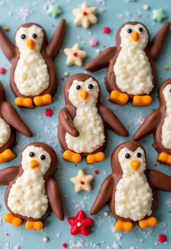 21 Step-by-Step Penguin Cake Ideas That Even Beginners Can Master! - 12. Penguin Rice Krispie Treats