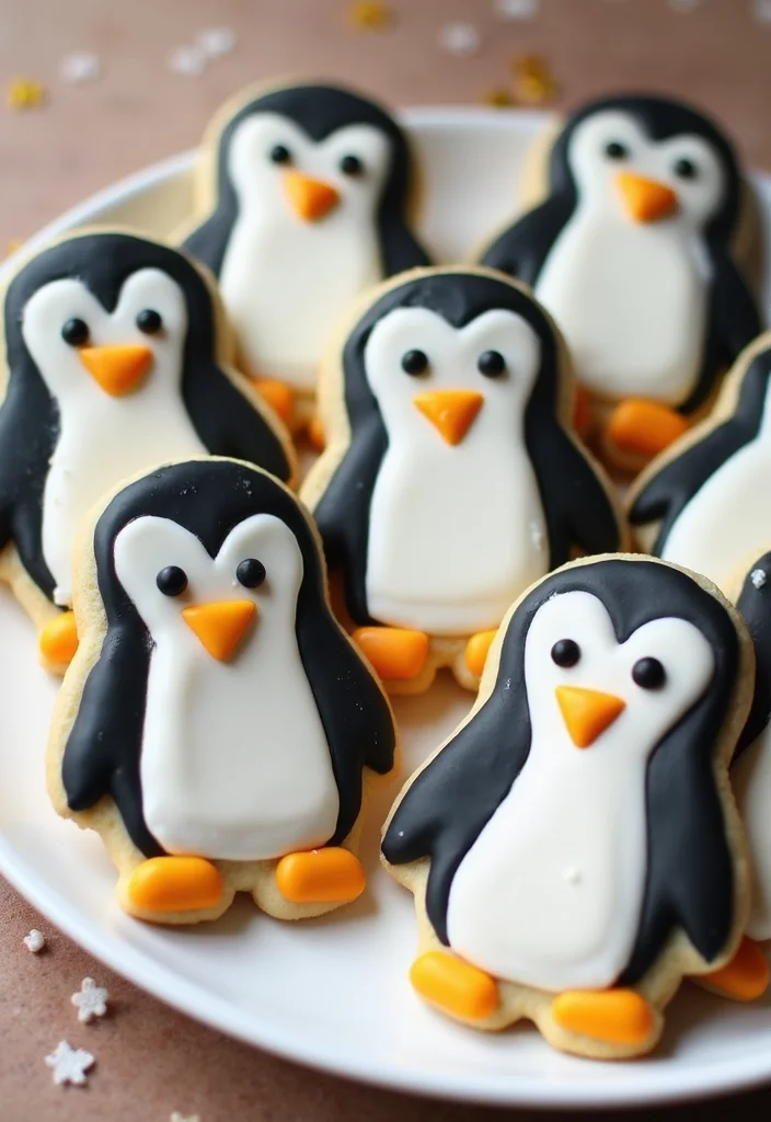 21 Step-by-Step Penguin Cake Ideas That Even Beginners Can Master! - 13. Charming Penguin Cookies