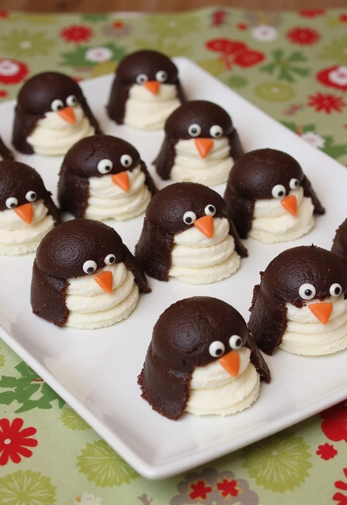 21 Step-by-Step Penguin Cake Ideas That Even Beginners Can Master! - 19. Penguin-themed Cake Sandwiches