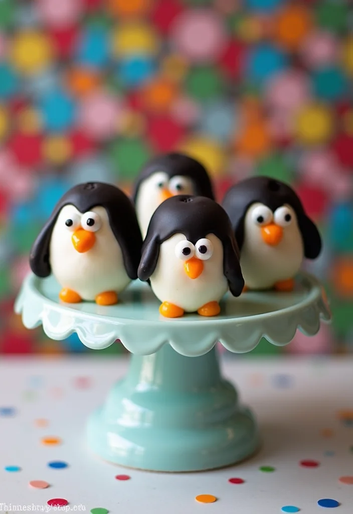 21 Step-by-Step Penguin Cake Ideas That Even Beginners Can Master! - 3. Penguin Cake Pops