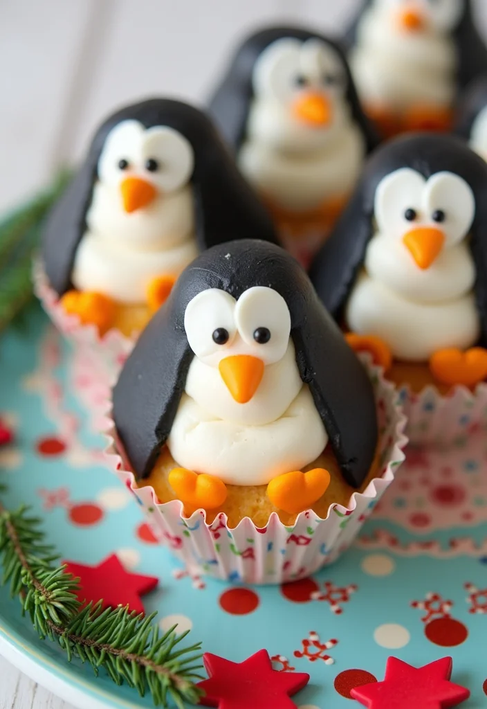 21 Step-by-Step Penguin Cake Ideas That Even Beginners Can Master! - 5. Adorable Penguin Mini Cakes