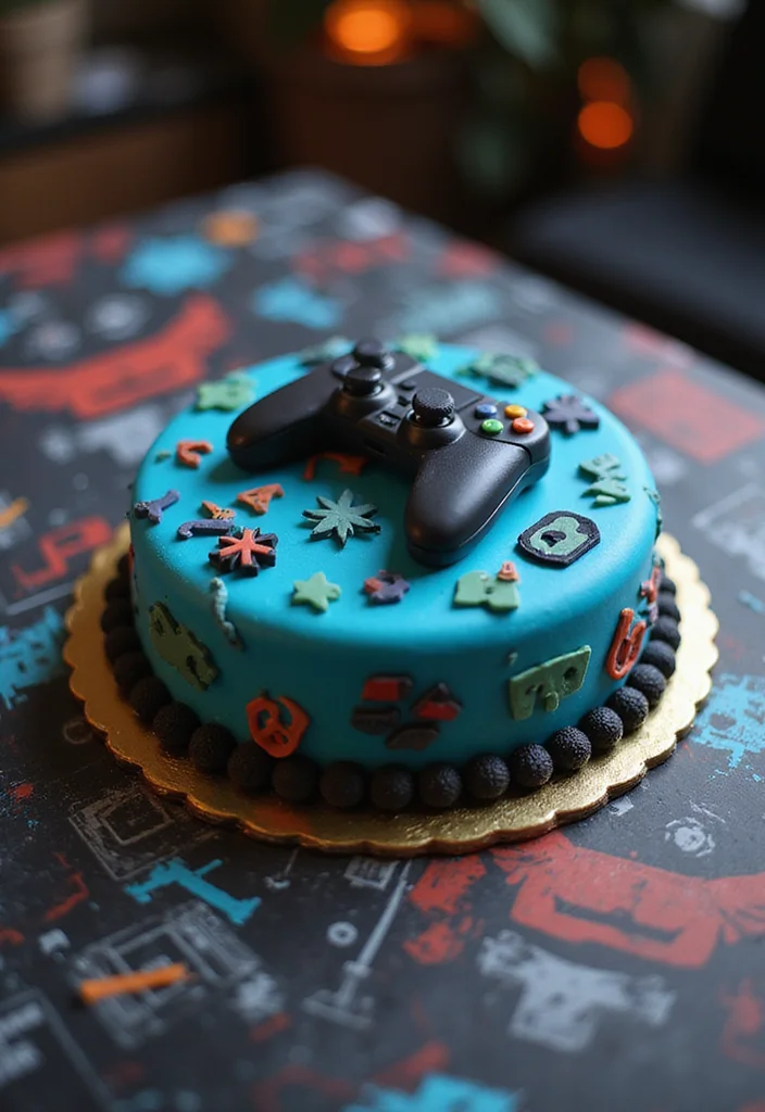 21 Themed Birthday Cake Ideas for Your Boyfriend That Will Blow His Mind! - 2. Gamer's Paradise