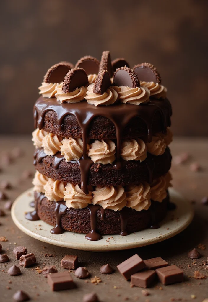 21 Themed Birthday Cake Ideas for Your Boyfriend That Will Blow His Mind! - 20. Chocolate Lover's Dream Cake