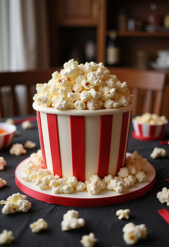 21 Themed Birthday Cake Ideas for Your Boyfriend That Will Blow His Mind! - 3. Movie Night Magic