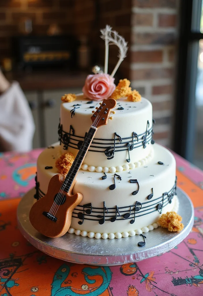 21 Themed Birthday Cake Ideas for Your Boyfriend That Will Blow His Mind! - 6. Music Lover's Cake